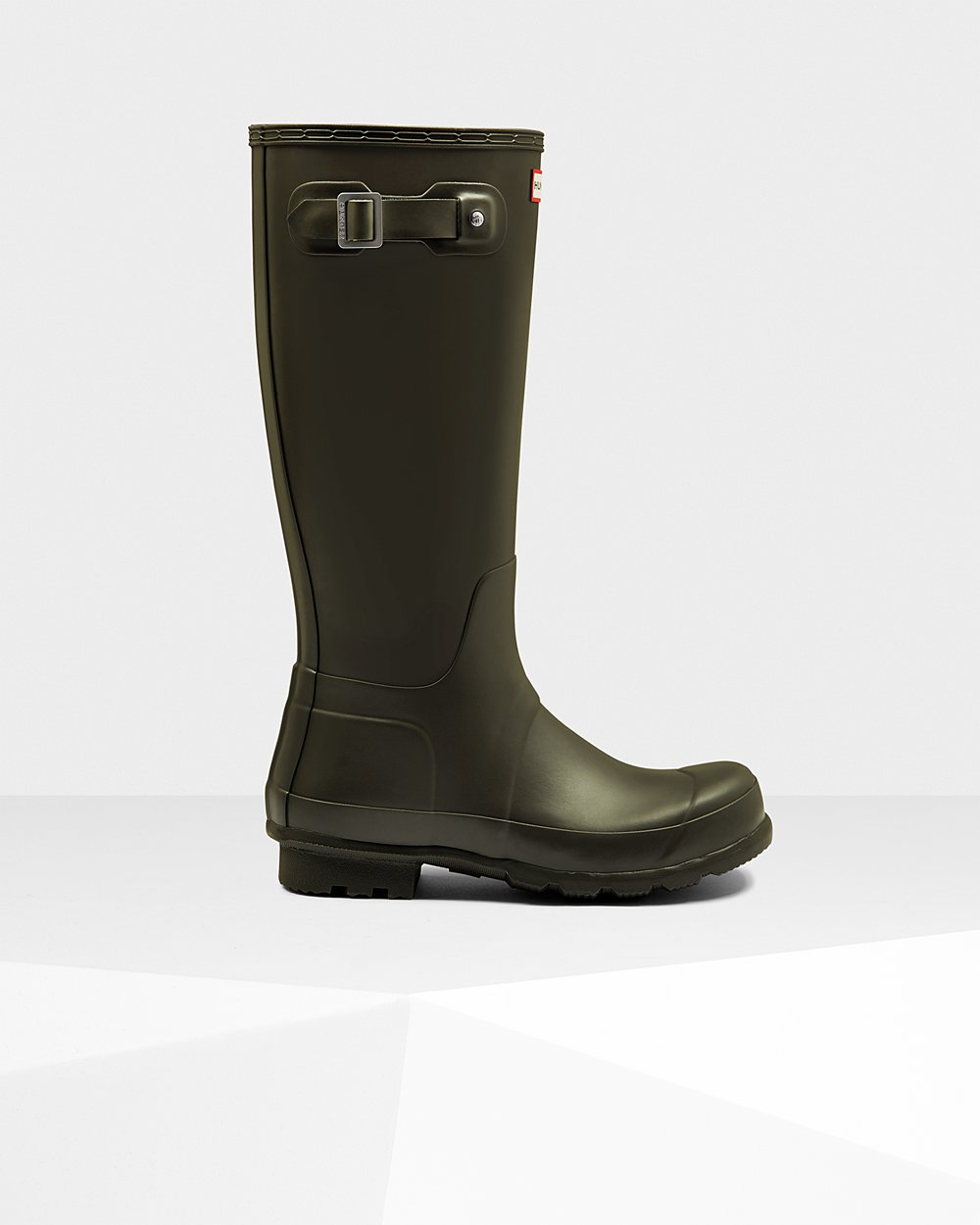 Men Hunter Original | Tall Rain Boots Dark Olive | NZ-13764-JRHT